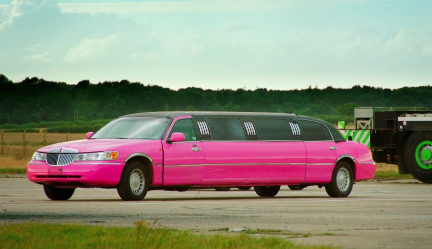 Walsall Pink Limousine for trip
